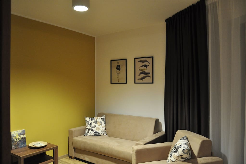 Living room with cosy sofa