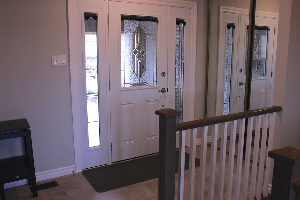 Front entrance with large closet.