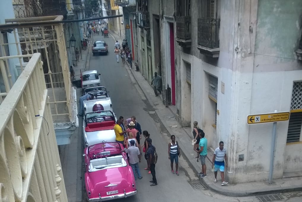 The apartment is in the heart of colonial Havana