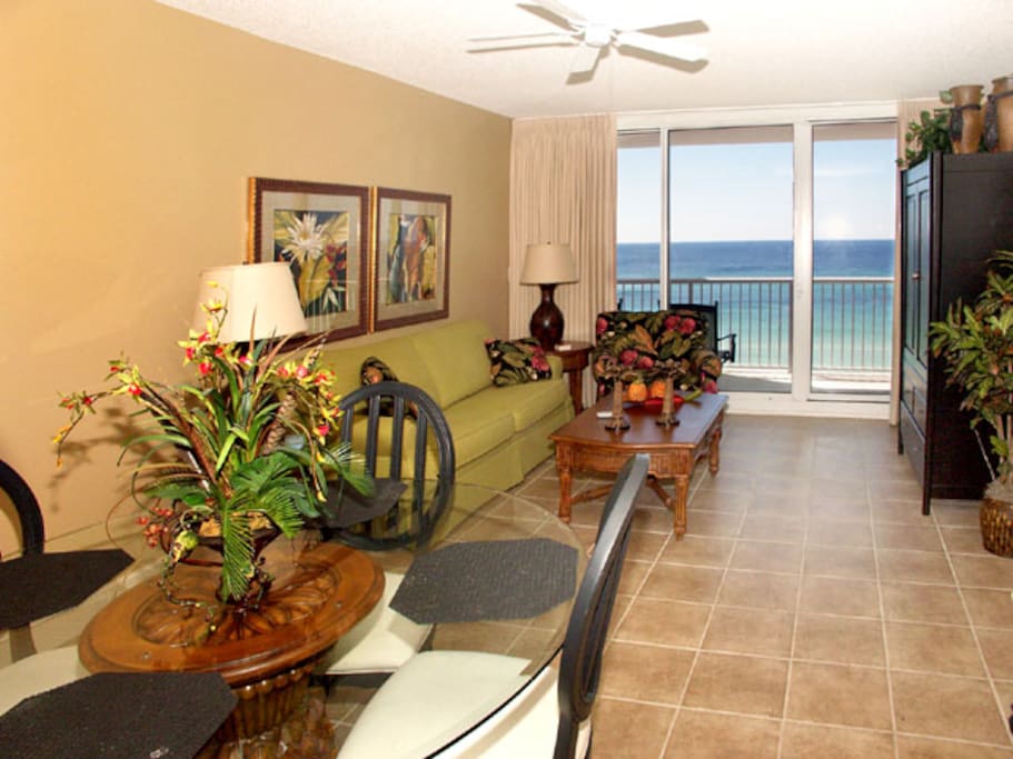 Dining room to living room view