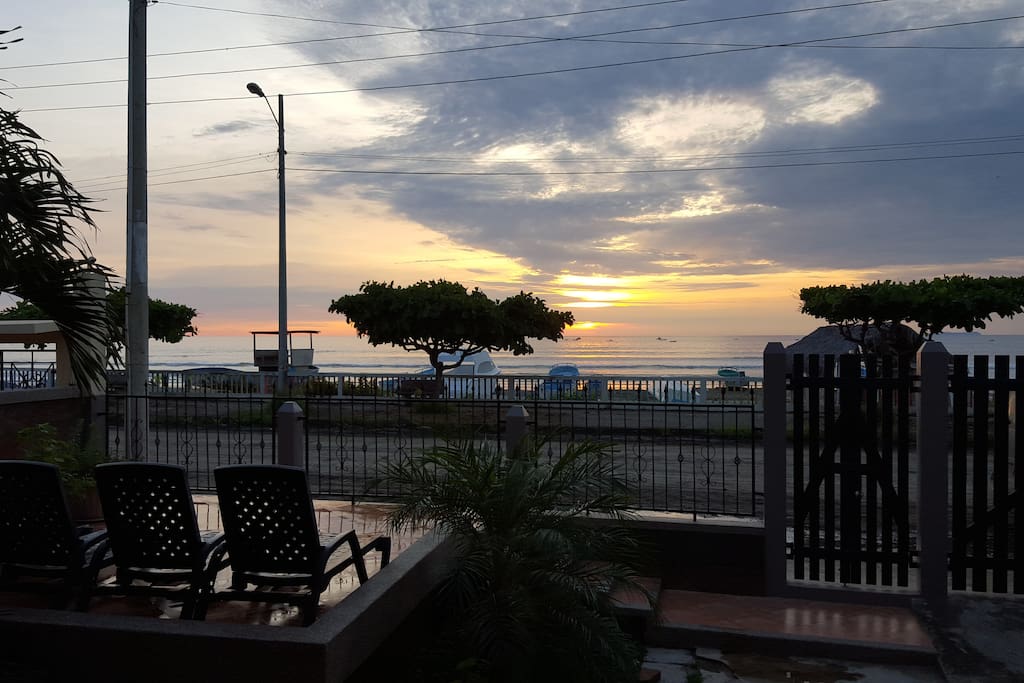 Sunset view from terrace