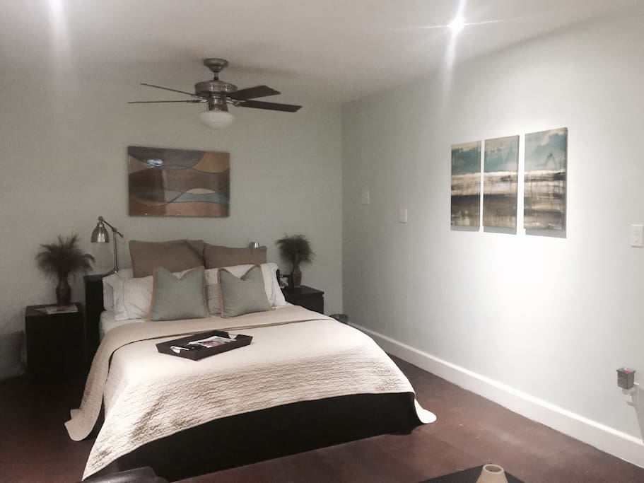 Welcome to your new and clean private home stocked with everything you'll need.