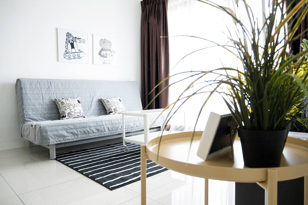 Living room with sofa bed (only available when 4 people stay)