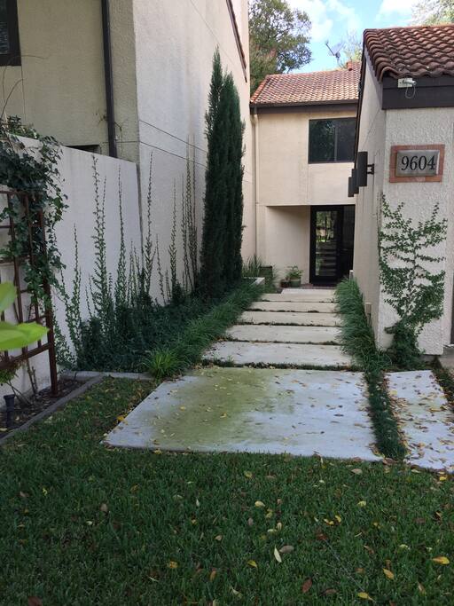Walkway to front door