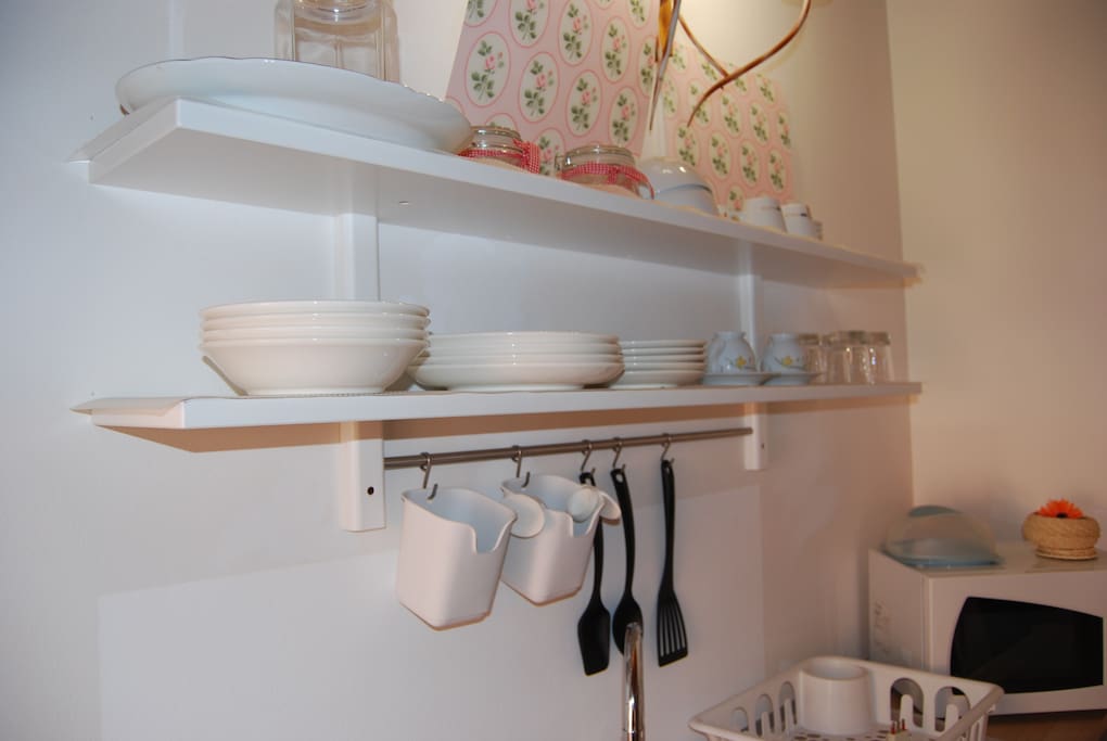 Particolare del soggiorno cucina