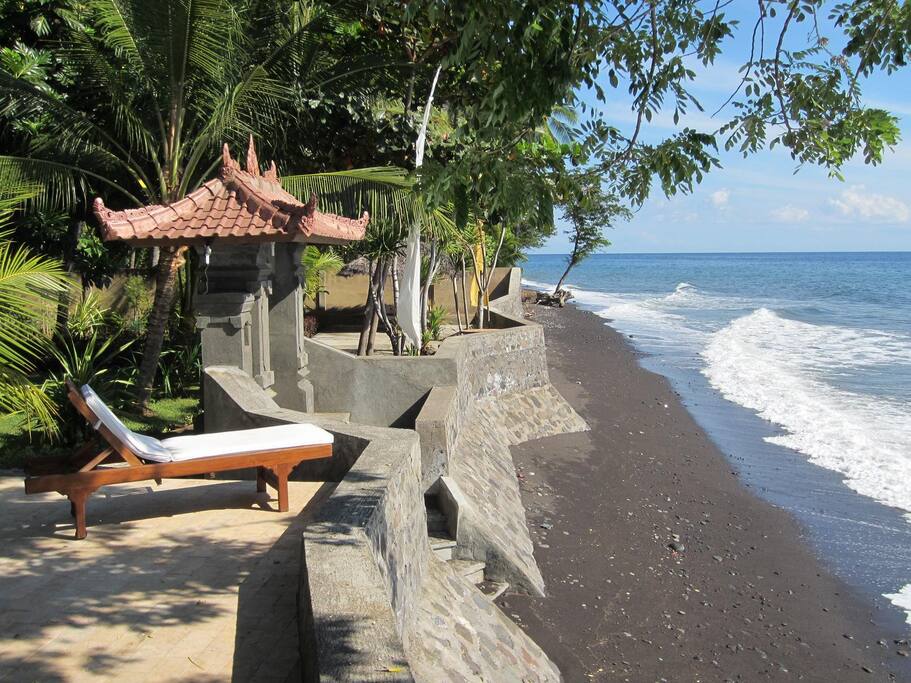 Private beach