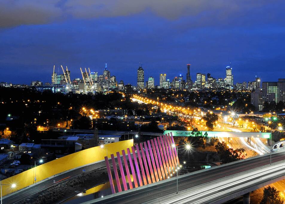 Night views from the building