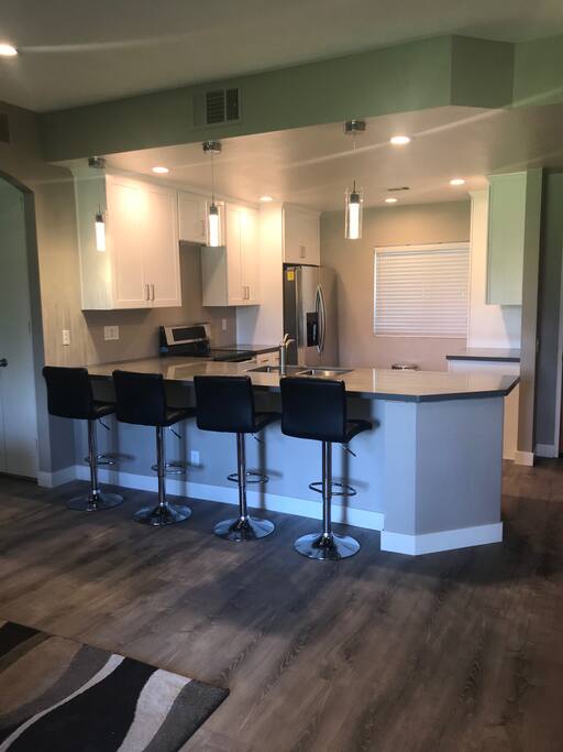 Kitchen with Eat at Bar