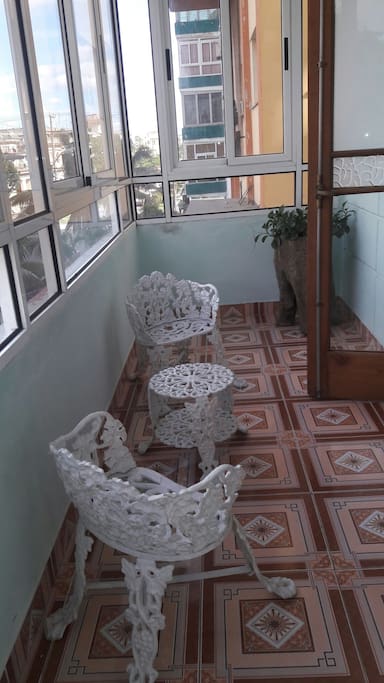 Room's own balcony