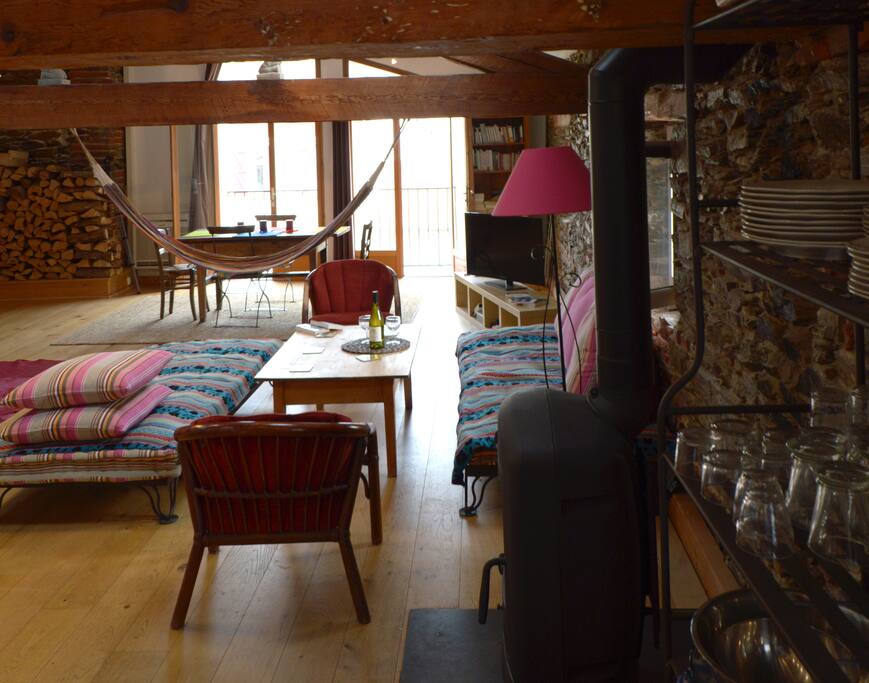 loft tres lumineux