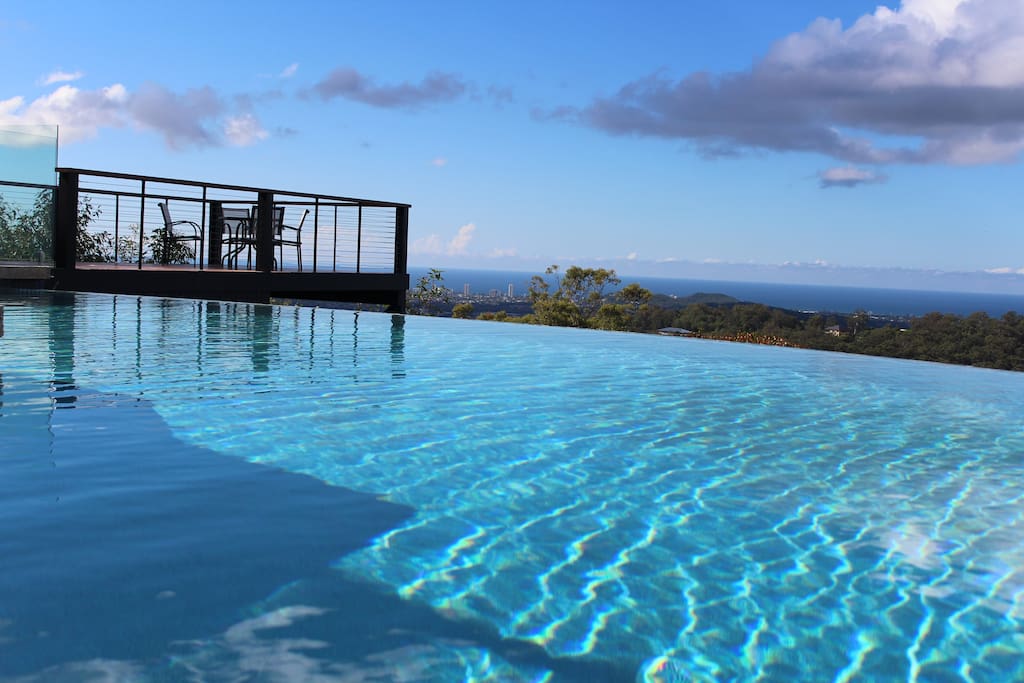 Enjoy the stunning views across the Gold Coast from the beautiful infinity pool.