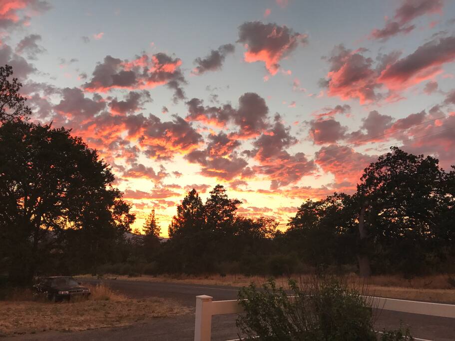 A typical evening sunset