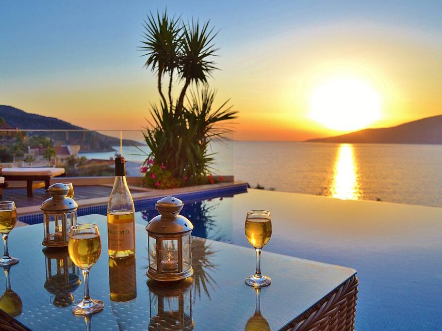 Relaxing at Sunset