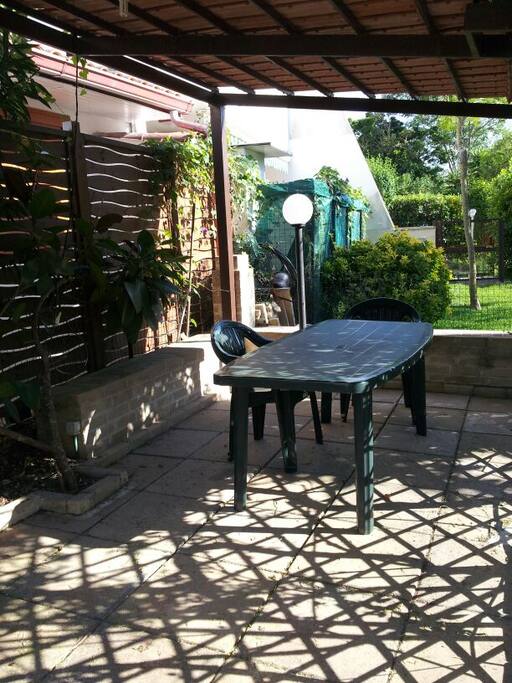 Gazebo con piccolo barbecue