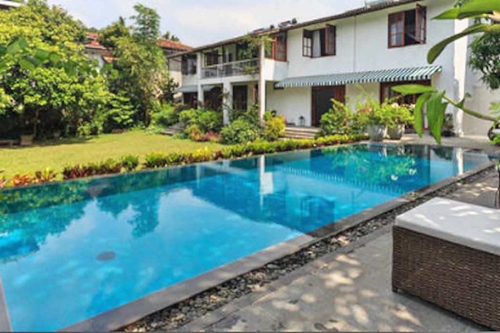 View of Villa Jak Tree from Pool Patio.
