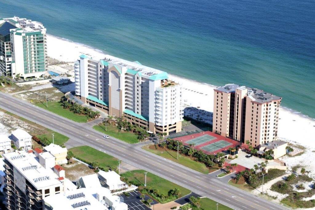 Here's what our condominium looks like from behind. How beautiful!