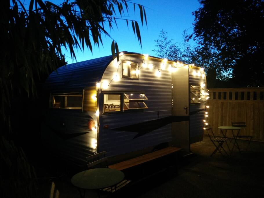 Nestled in a quiet neighborhood.