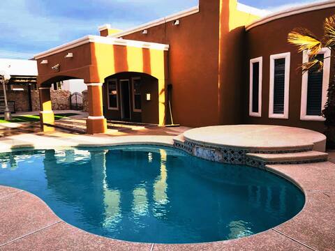 3 bedroom, pool & movie theater.