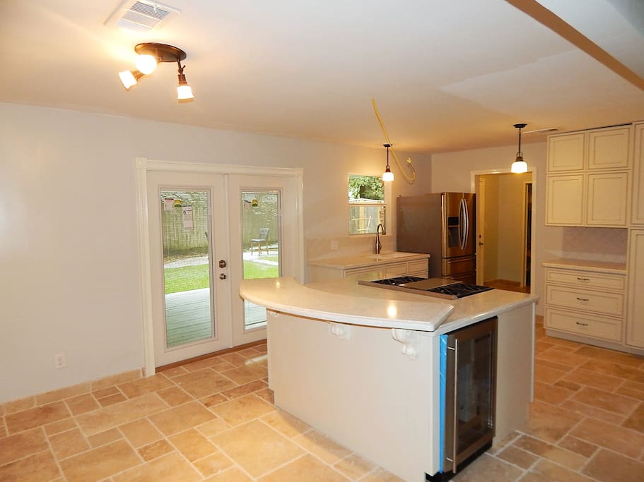 Eat in kitchen with room at the bar or table