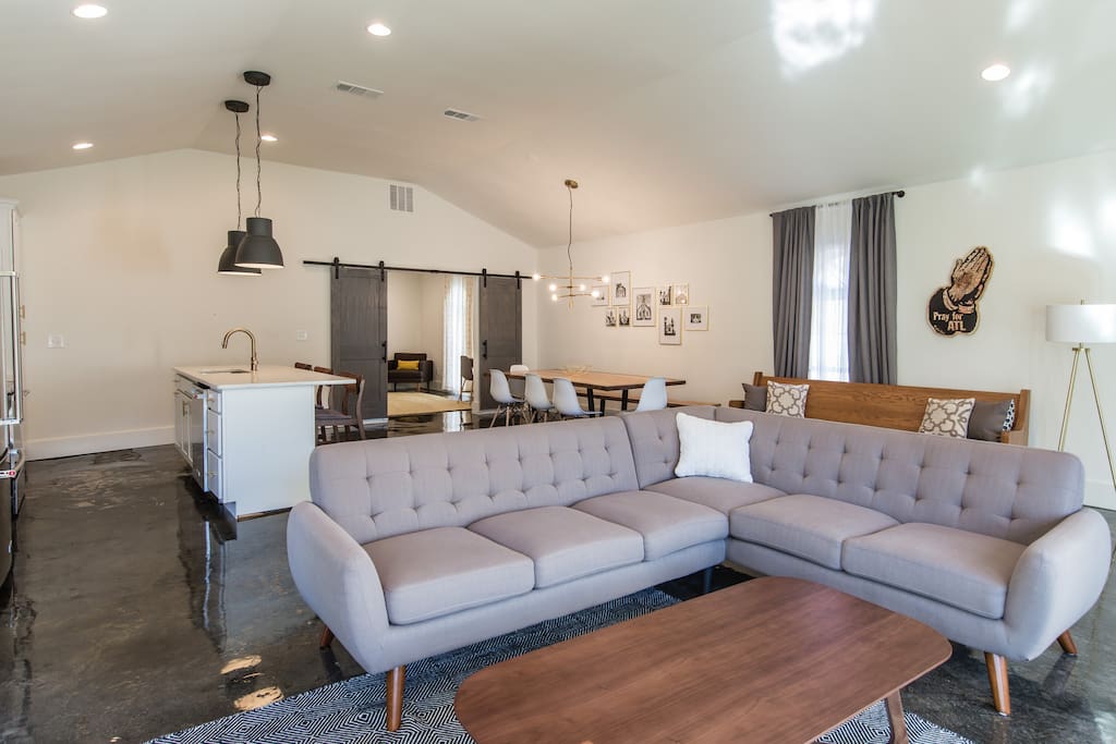 Open Living/Dining/Kitchen