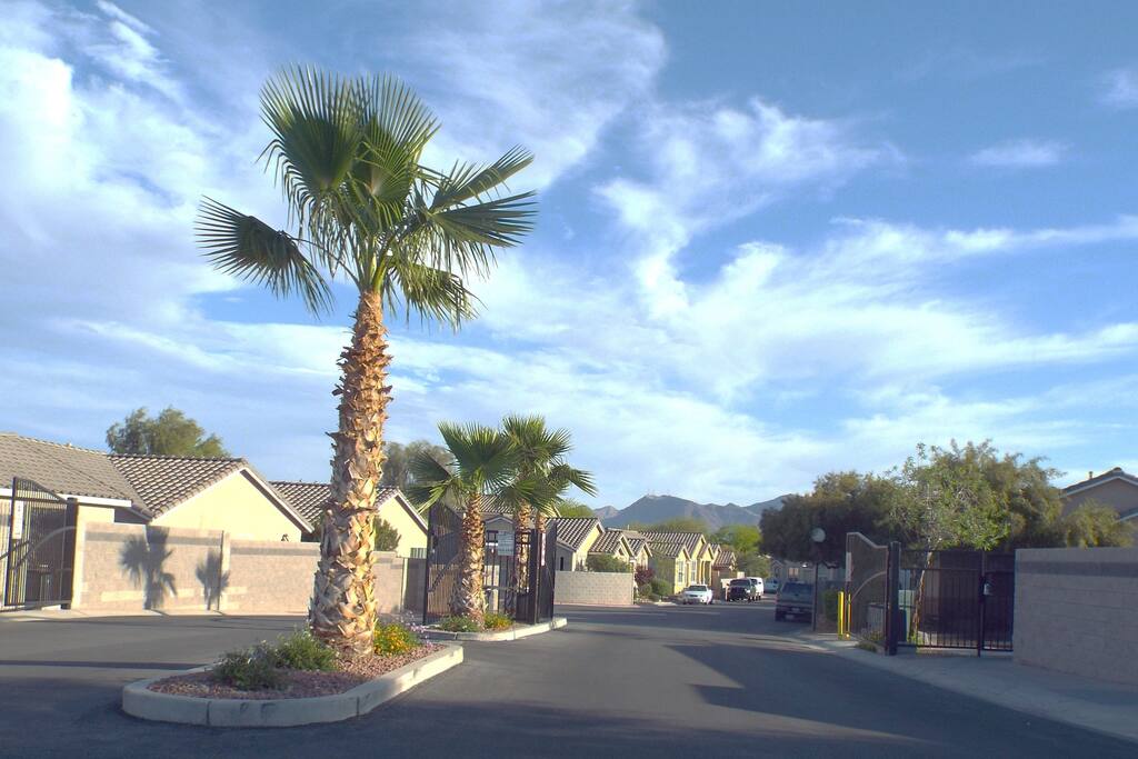 The entrance of the community