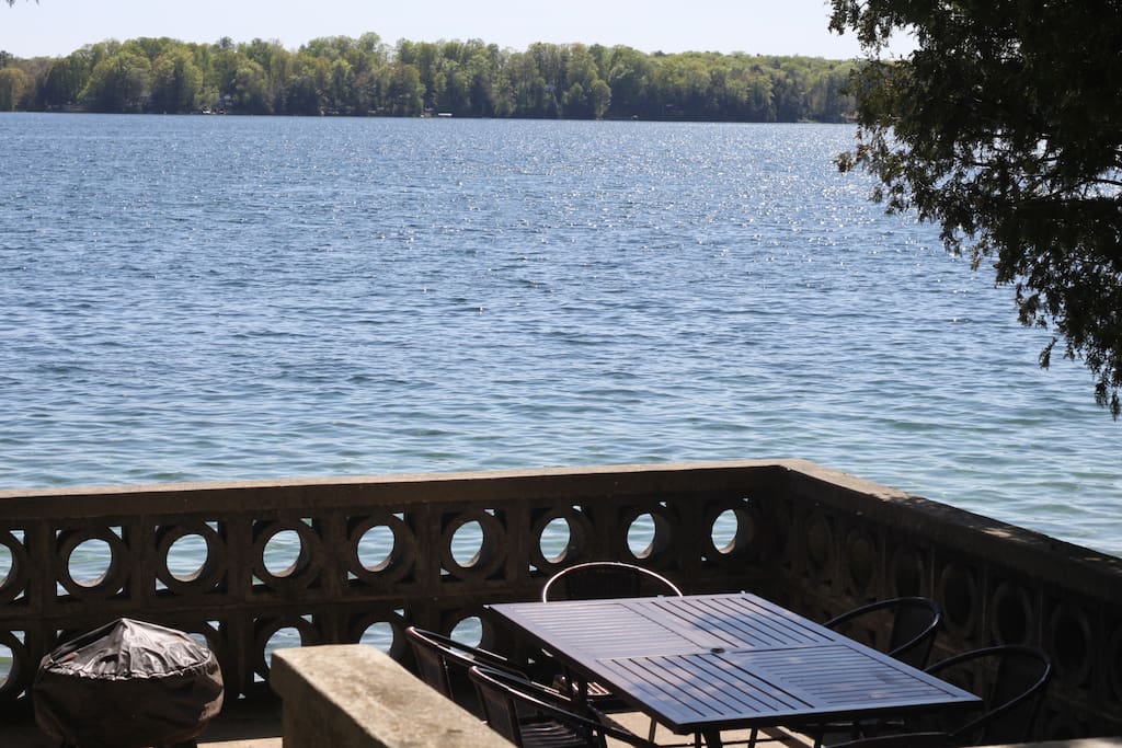 The deck looking over Long Lake.
