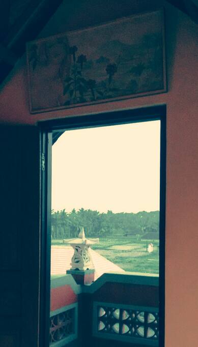 View from upstairs bedroom balcony