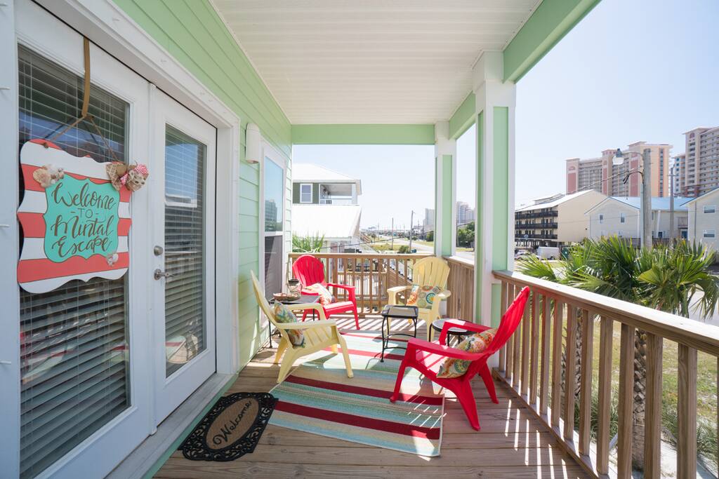 Welcoming front porch