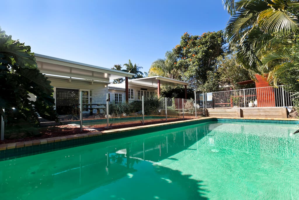 Pool looking toward house