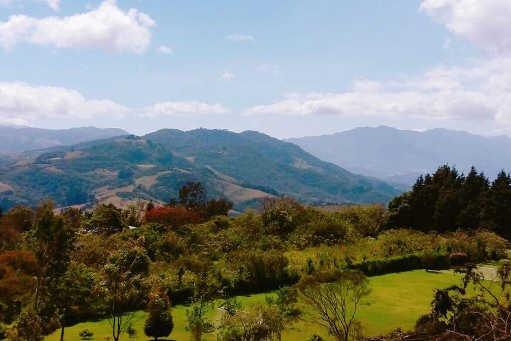 Surrounded by mountains.