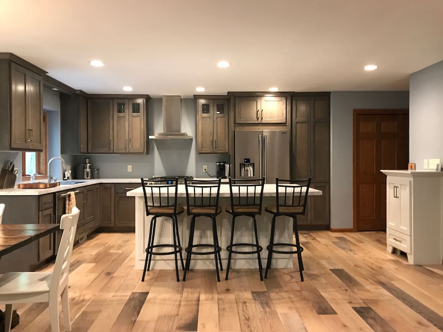 Kitchen with island