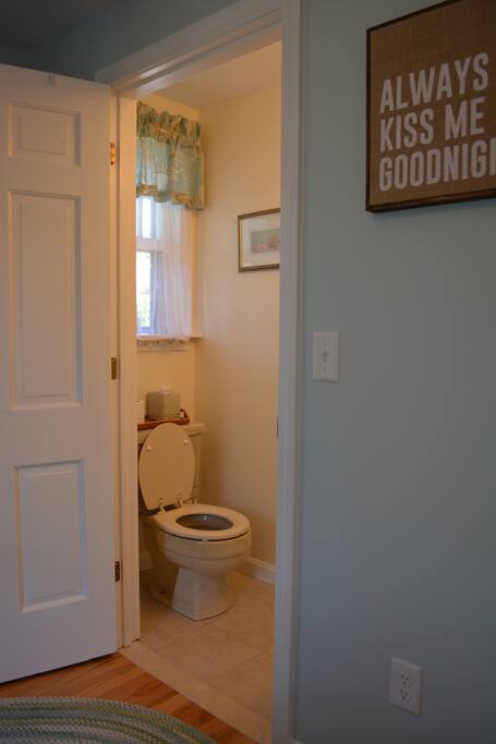 On-suite half-bathroom