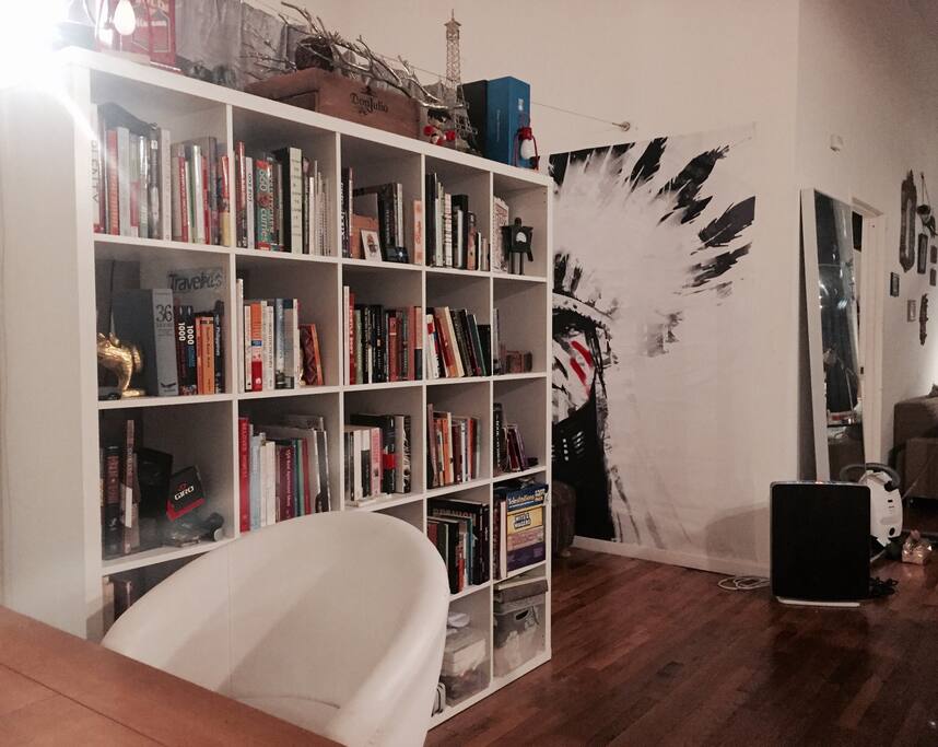 If you love to read, this well rounded mini library would certainly spark some interest... also contains board games & art supplies for those rainy nights