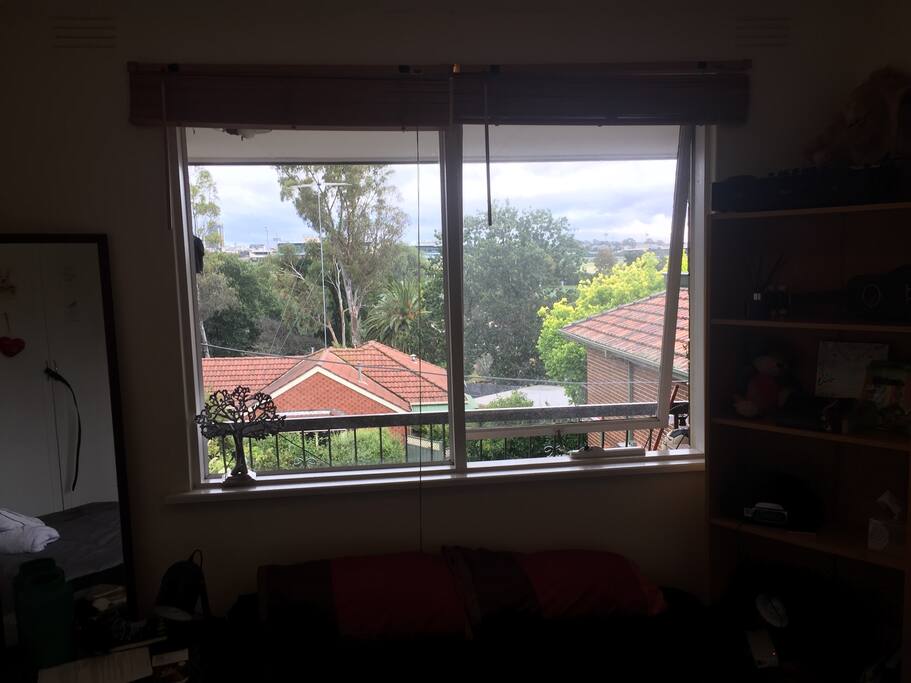 View from your room , we get the afternoon sunsets so it's great to be home and watch the sky change colour.