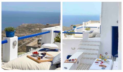 Serifos White. Cycladic house with peaceful views