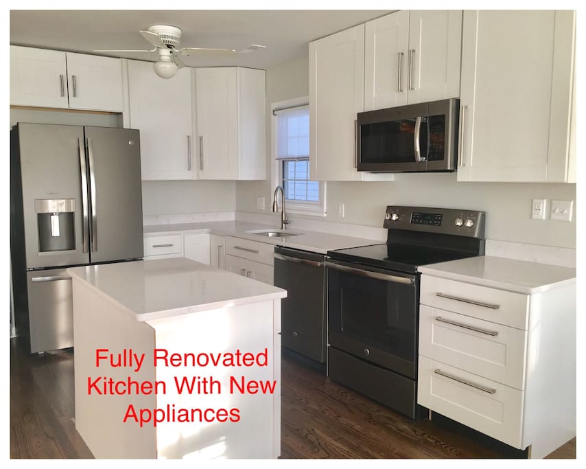 Brand new kitchen and appliances.