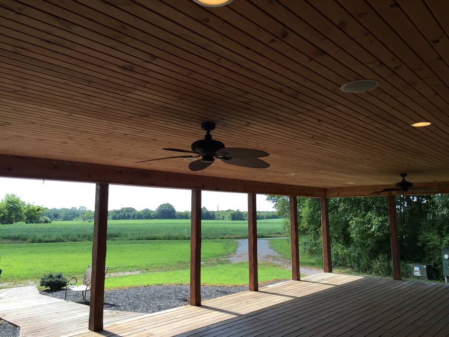 View from 20' x 30' covered porch