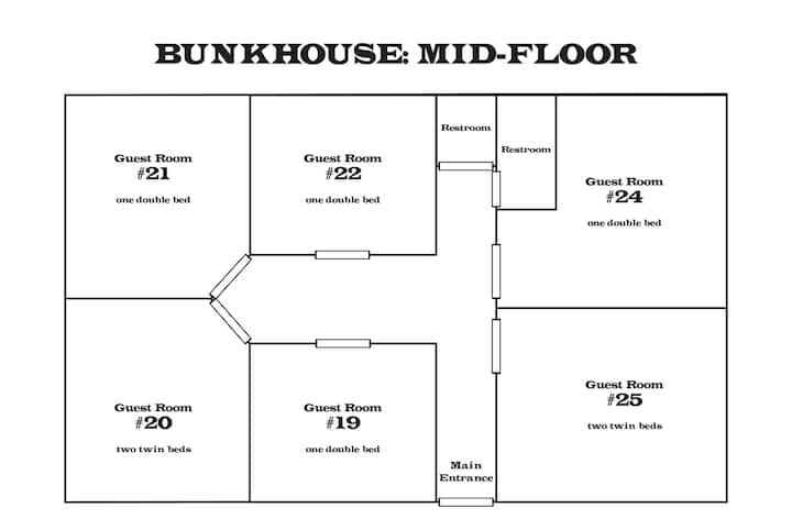 Camp Wandawega Bunkhouse Mid Level