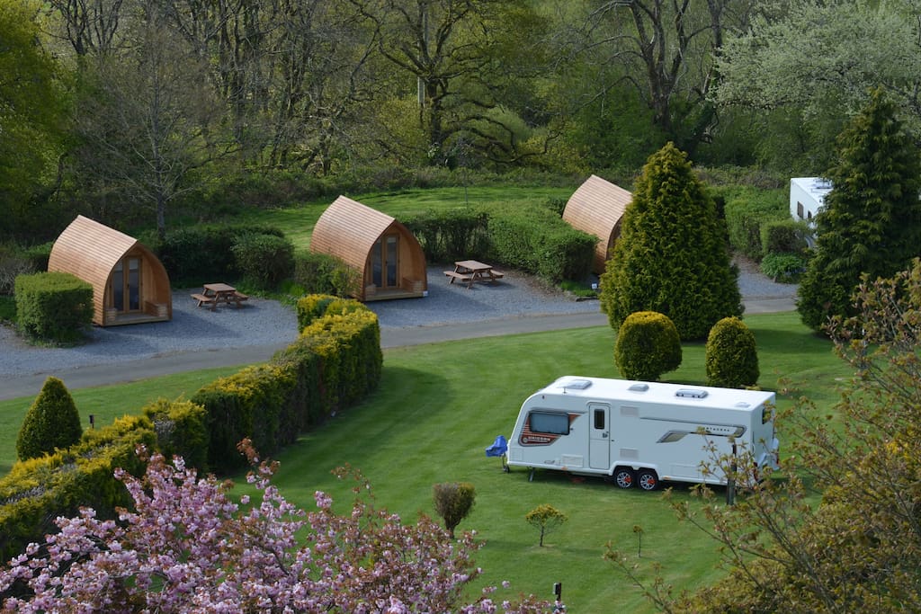 Hideaway Pods each have their own parking space