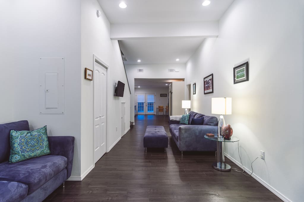 Open concept living and kitchen