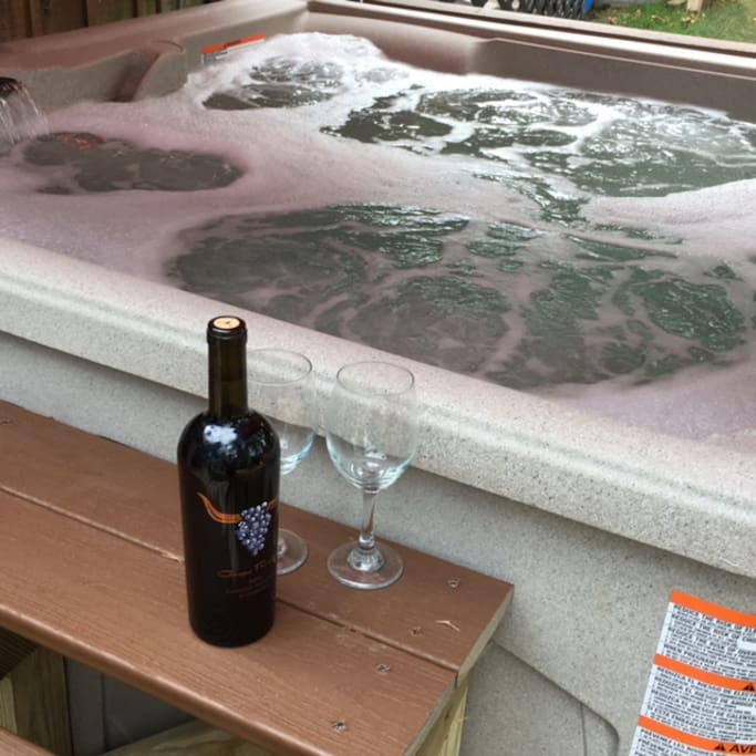 Relax? You bet!! Hot tub always ready!