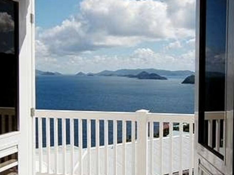 View from upstairs bedroom