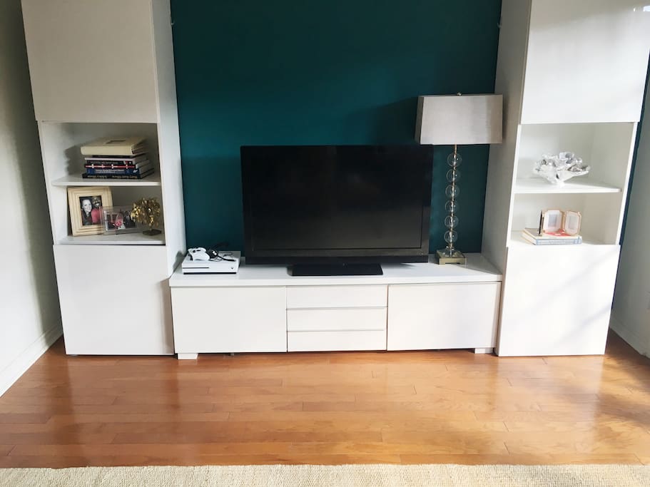 Large TV in living room