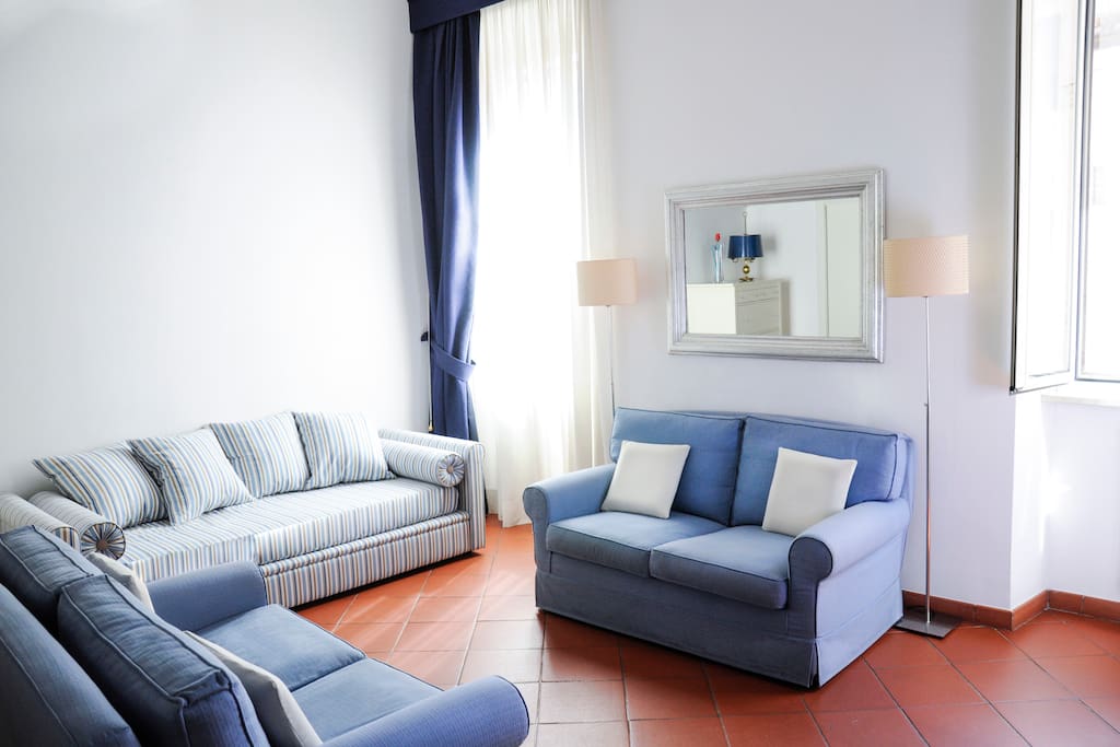 Il soggiorno é molto luminoso! - There's plenty of natural light!