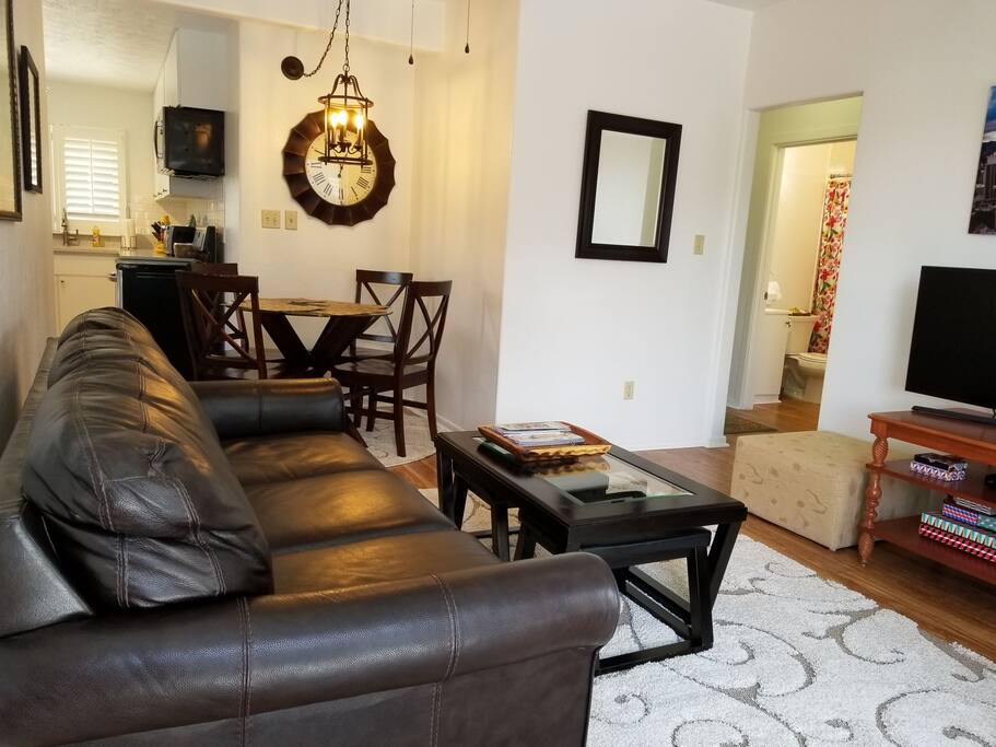 Livingroom and breakfast nook.
