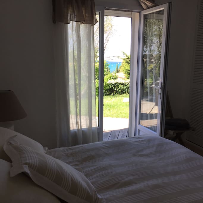 chambre accès jardin