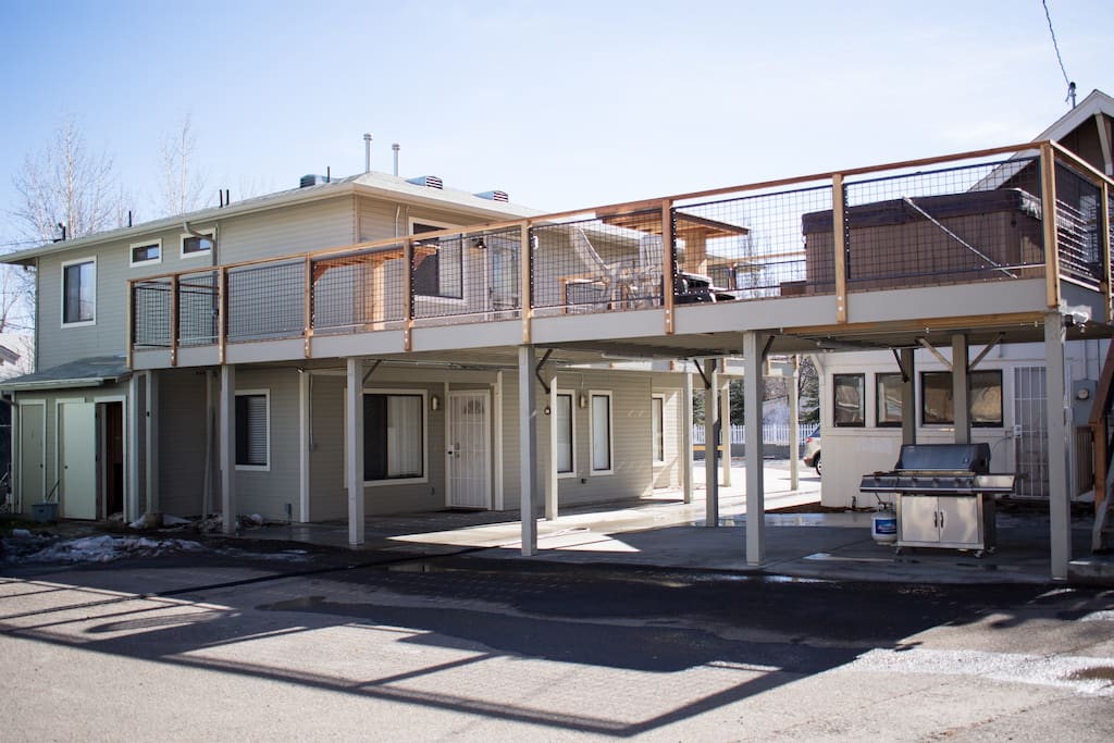 Community Deck with Hot Tub