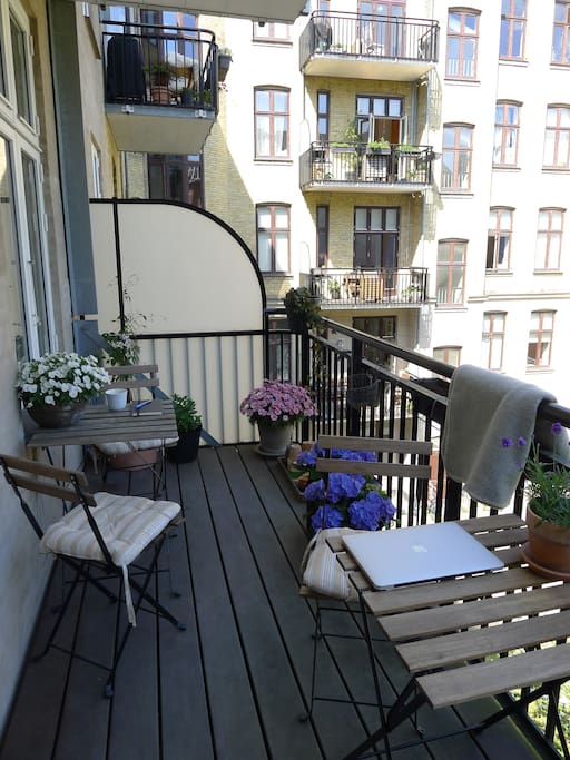 Balcony with morningsun