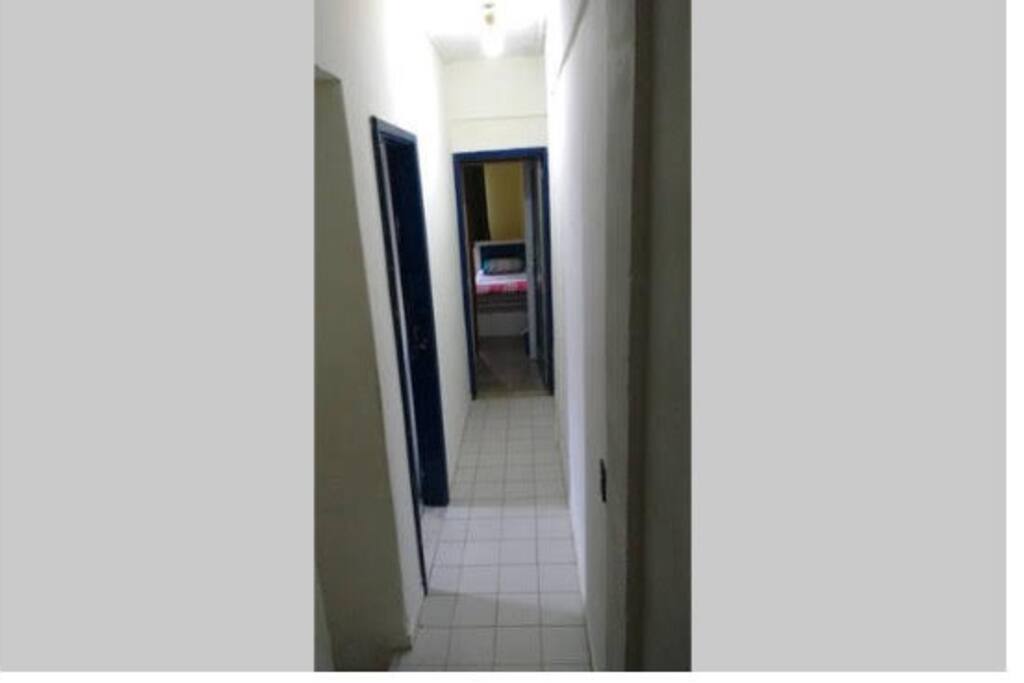 corredor entre os quartos