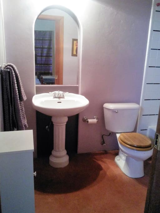 Master Bath, tub and shower